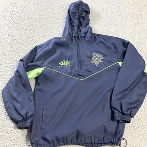 Seattle Seawolves Jacket Mens Medium Blue MLR Rugby Paladin Hooded Pullover